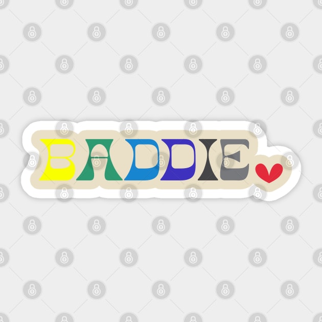 Baddie Heart Sticker by Mumgle